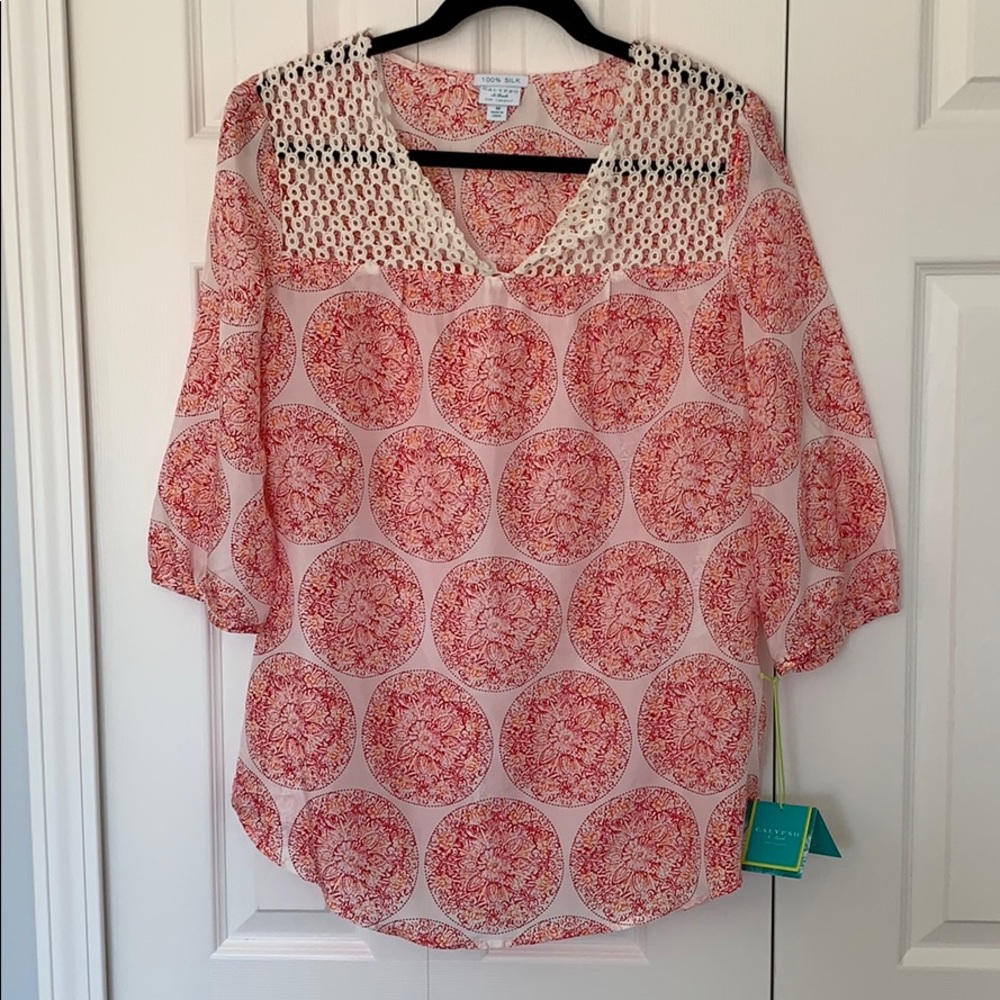 NWT Calypso St. Barth for Target Silk Blouse Sz: M